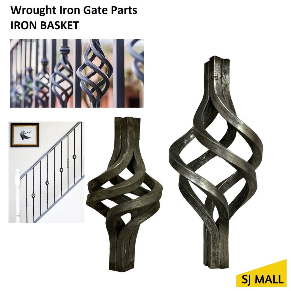 Wrought Iron Gate Parts / IRON BASKET 18012 12MM / 18010 10MM / Welding