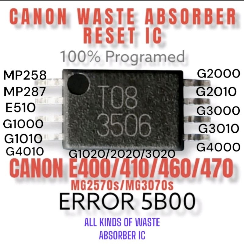 CANON E410/400/460/470/480/MG3070s/MG2570S/G2000/2010/3000/3010 IC ...