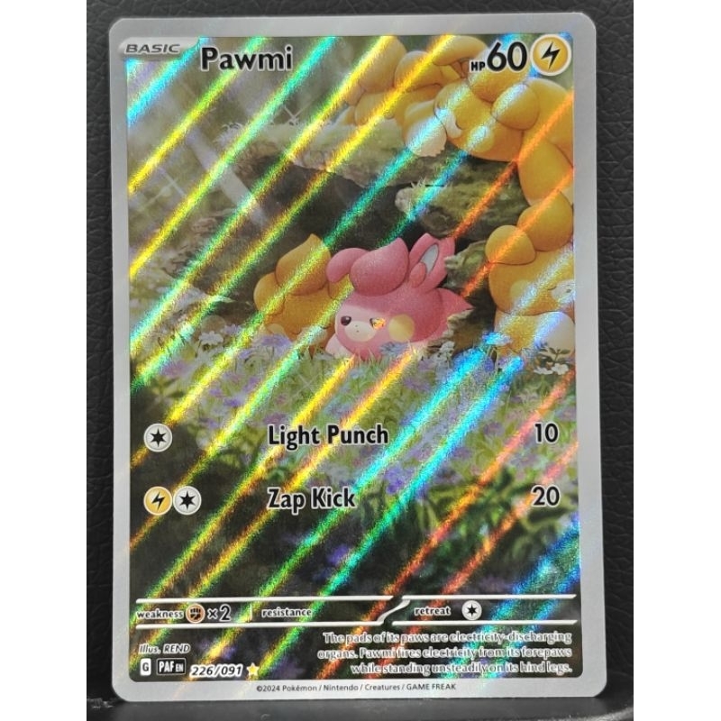 Ultra Rare Pokemon Card Pokemon TCG Card - Pawmi 226/091 SV Paldean Fates  Shiny Illustration Rare Holo Pokemon Tins