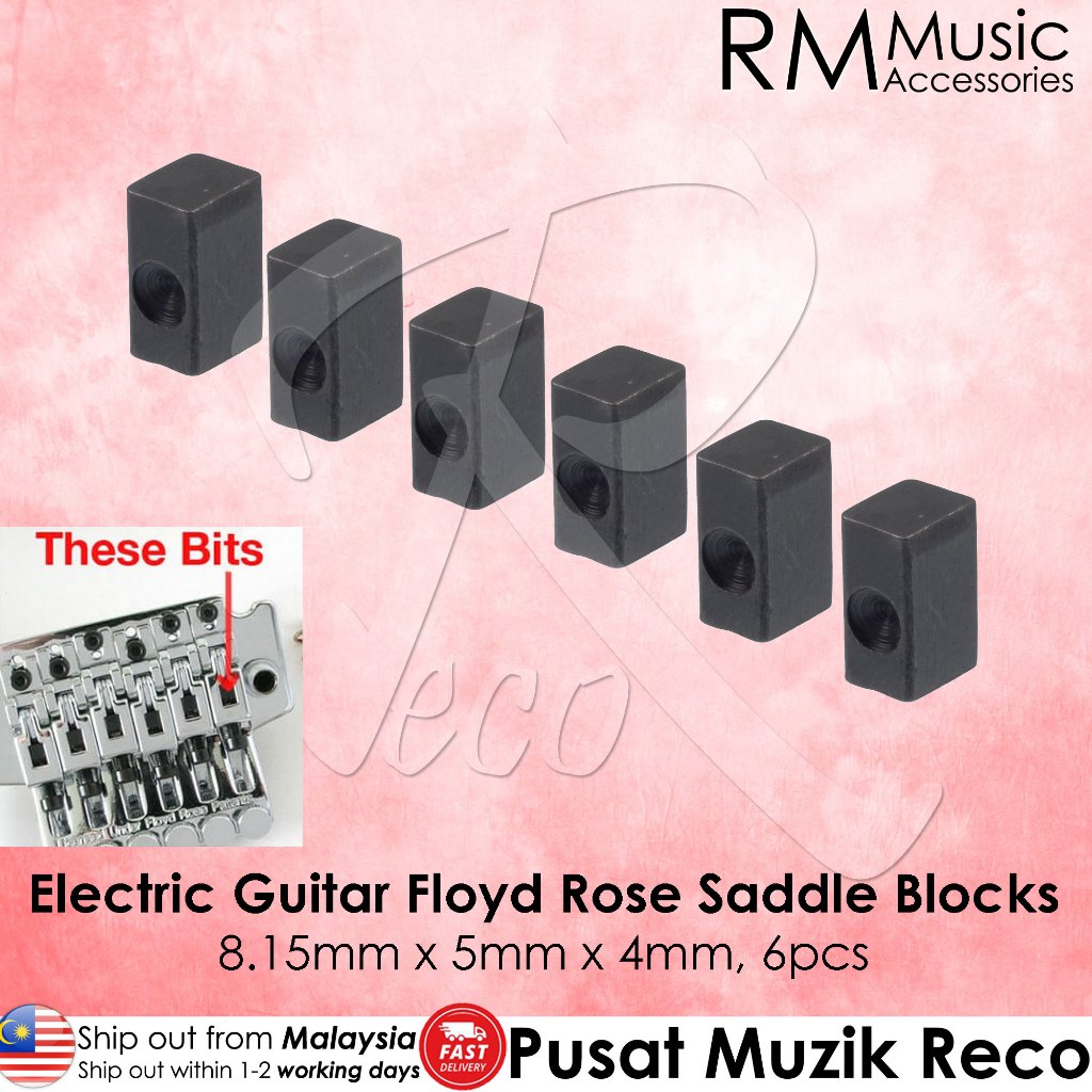 RM Electric Guitar Floyd Rose Bridge Saddles Saddle Insert Blocks (Set ...