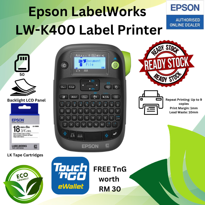Epson Label Works LWK400 Label Printer COMPACT AND EFFICIENT HELPER