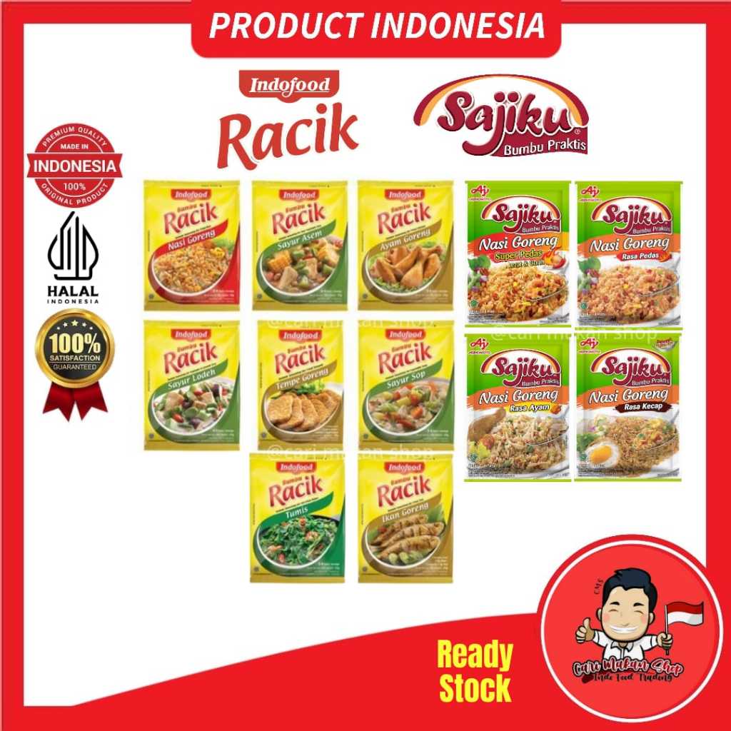 Indofood Racik Sajiku Practical Bamboo 20-26gm Product Chicken Fried ...