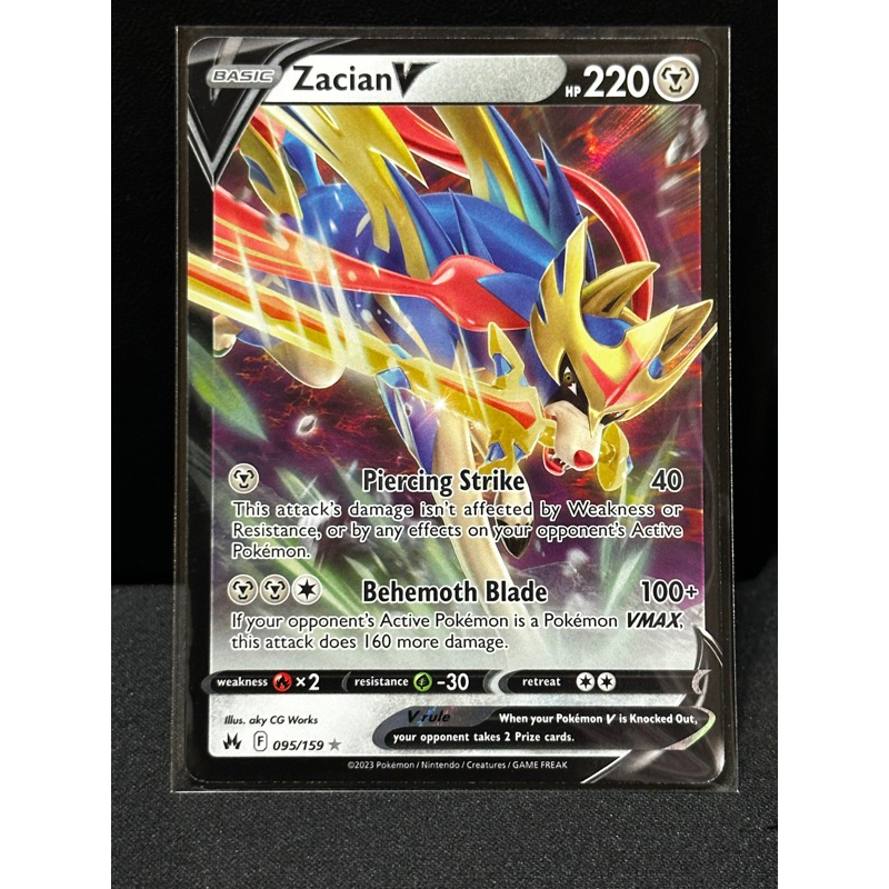 Pokemon Card Ptcg 059/159 Zacian V | Shopee Philippines