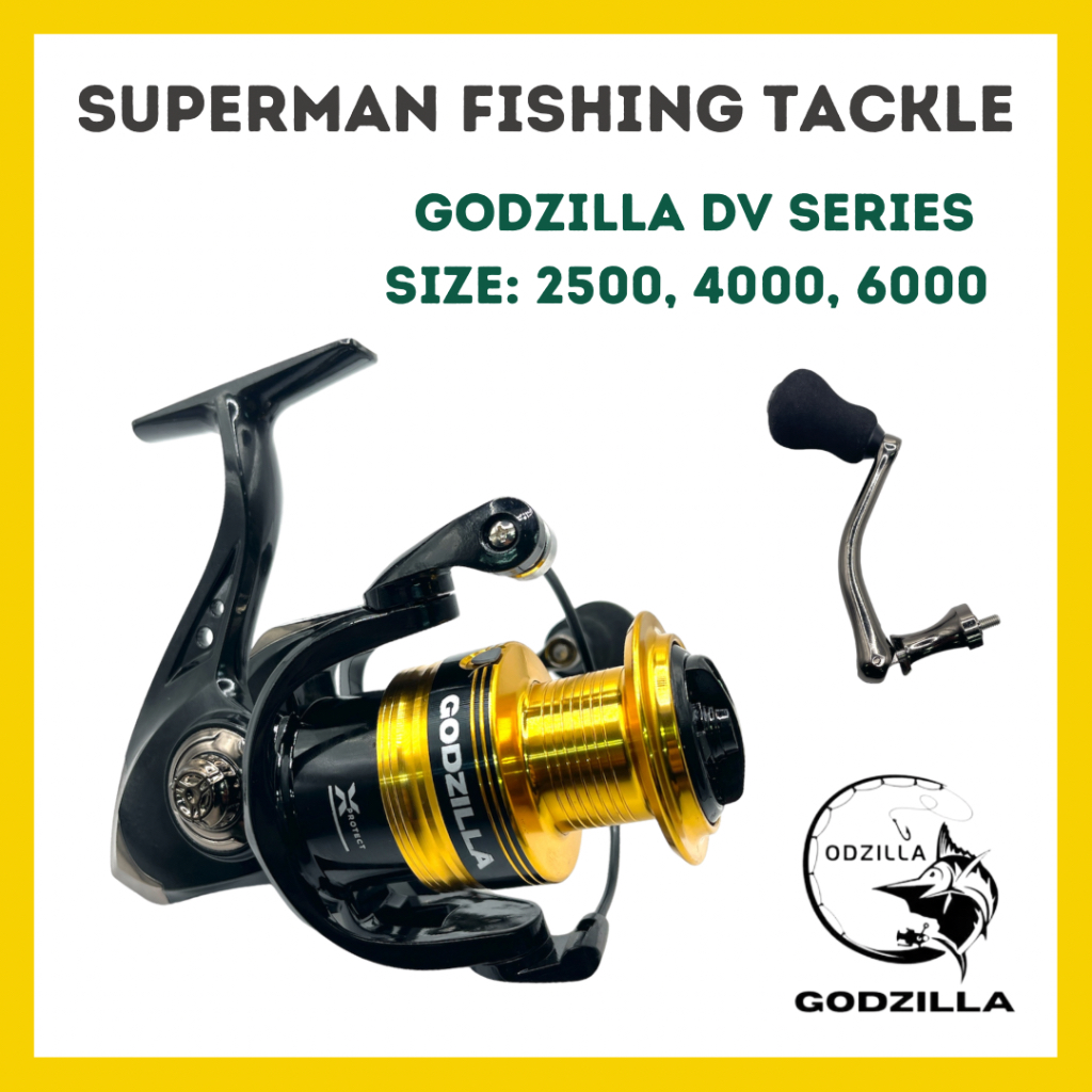 GODZILLA DV SERIES SPINNING REEL MESIN PANCING SCREW IN HANDLE | Shopee ...