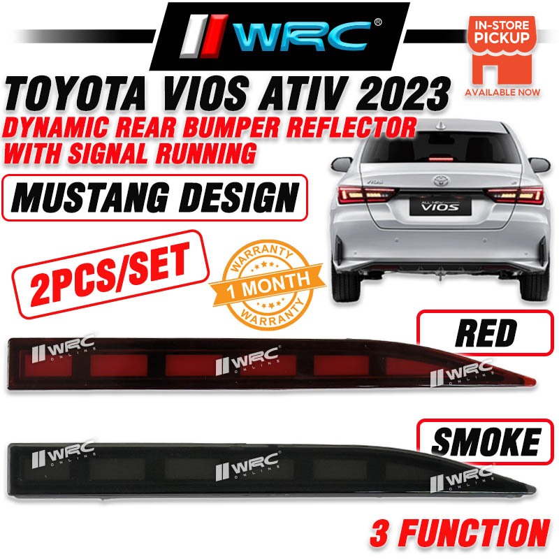Toyota Vios Ativ 2023 Mustang Design Dynamic Rear Bumper Reflector With ...