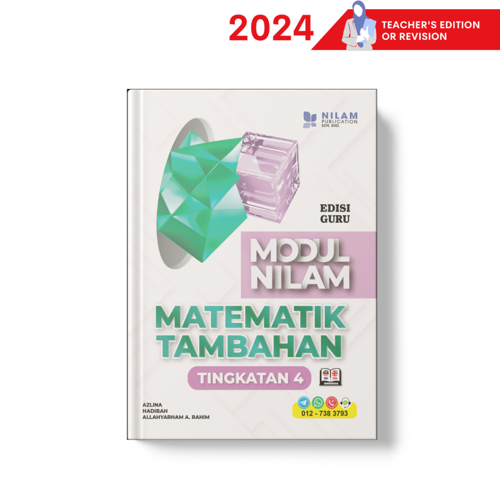 Nilam *TEACHER'S EDITION* Additional Mathematics Form 4 (2024 ...