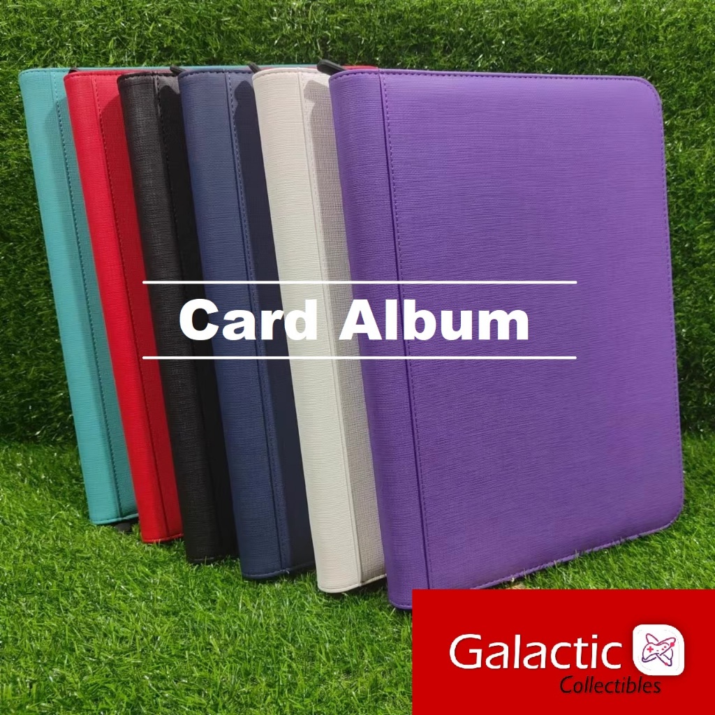 Pokemon Card TCG Album 3x3 Fully Zip Leather Album / Card Album / Card