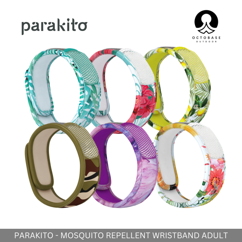 PARAKITO ADULT GRAPHIC WRISTBANDS DIFFUSE MOSQUITO REPELLANT ALCOHOL
