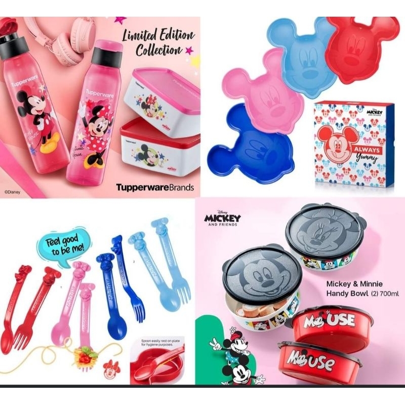 Tupperware Mickey & Minnie Collection Set | Shopee Philippines