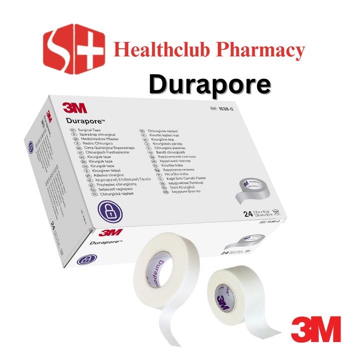 3M 1538S-2 - Durapore Surgical Tape, Single Use, 2 in x 1.5 yd (5 cm x