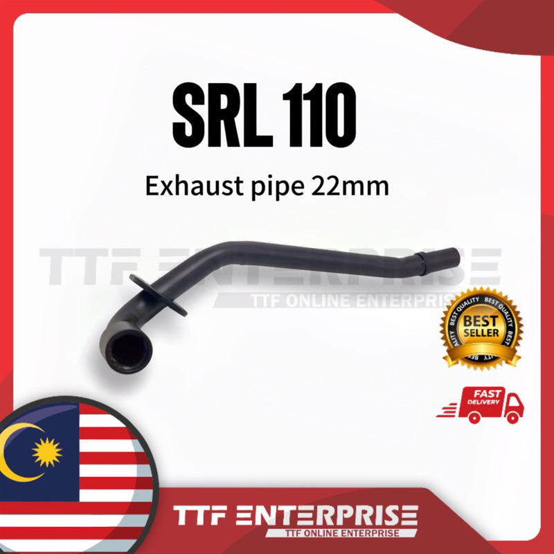 YAMAHA LAGENDA SRL110 EXHAUST FRONT PIPE (STD-22MM) NECK TENGKOK EKZOS ...