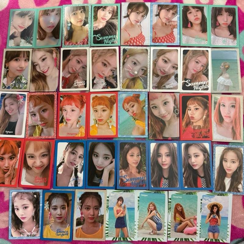 Twice Dtna Summer Nights Official Photocard Mina Dahyun Chaeyoung Tzuyu 