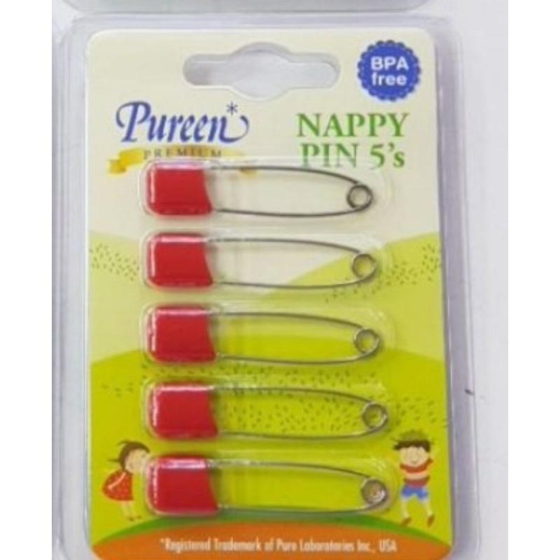 Pureen Premium Nappy Pin 5's NPF03 (1pc) NATIONWIDE DELIVERY | Shopee ...