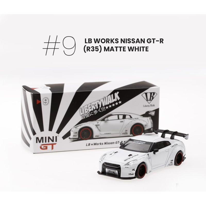 MINI GT LB WORKS NISSAN GT-R R35 MATTE WHITE | Shopee Philippines