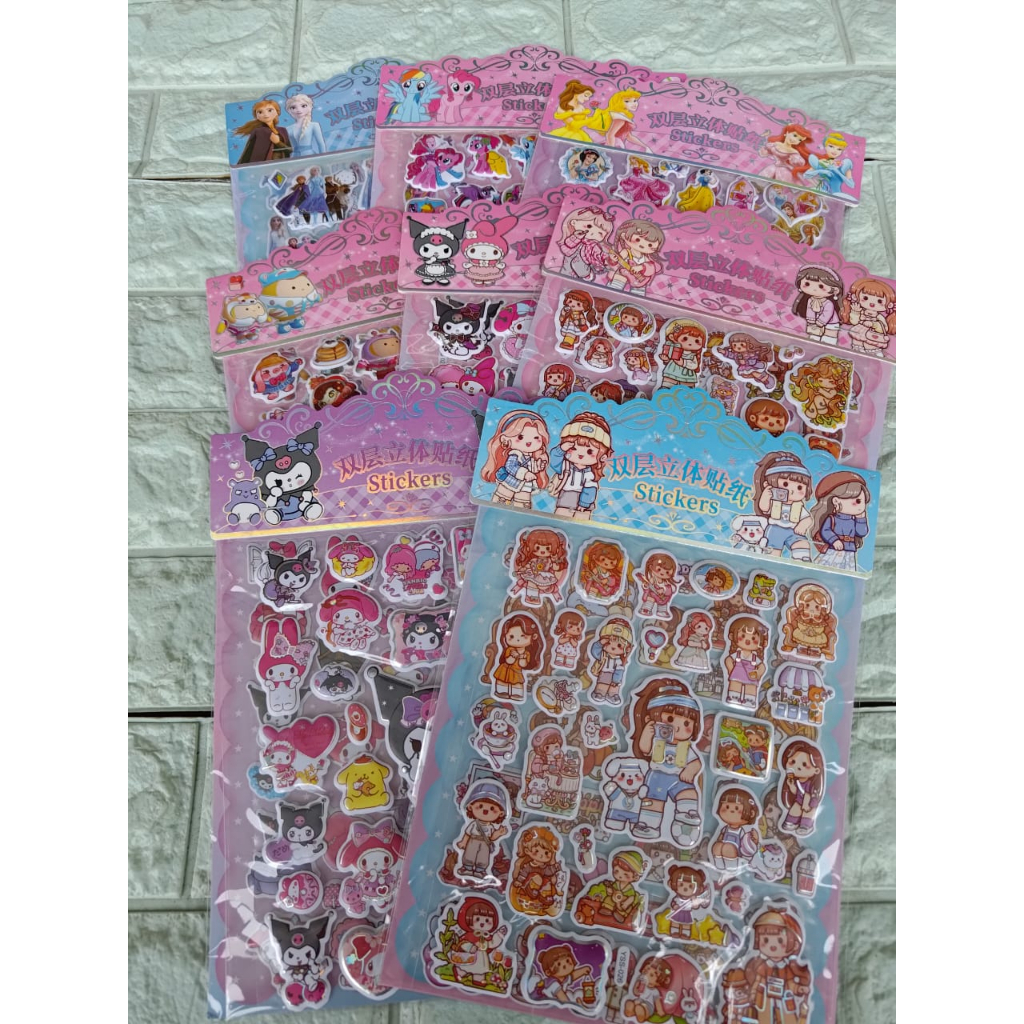 3D Fancy Stickers / 3D 双层立体贴纸 | Shopee Philippines