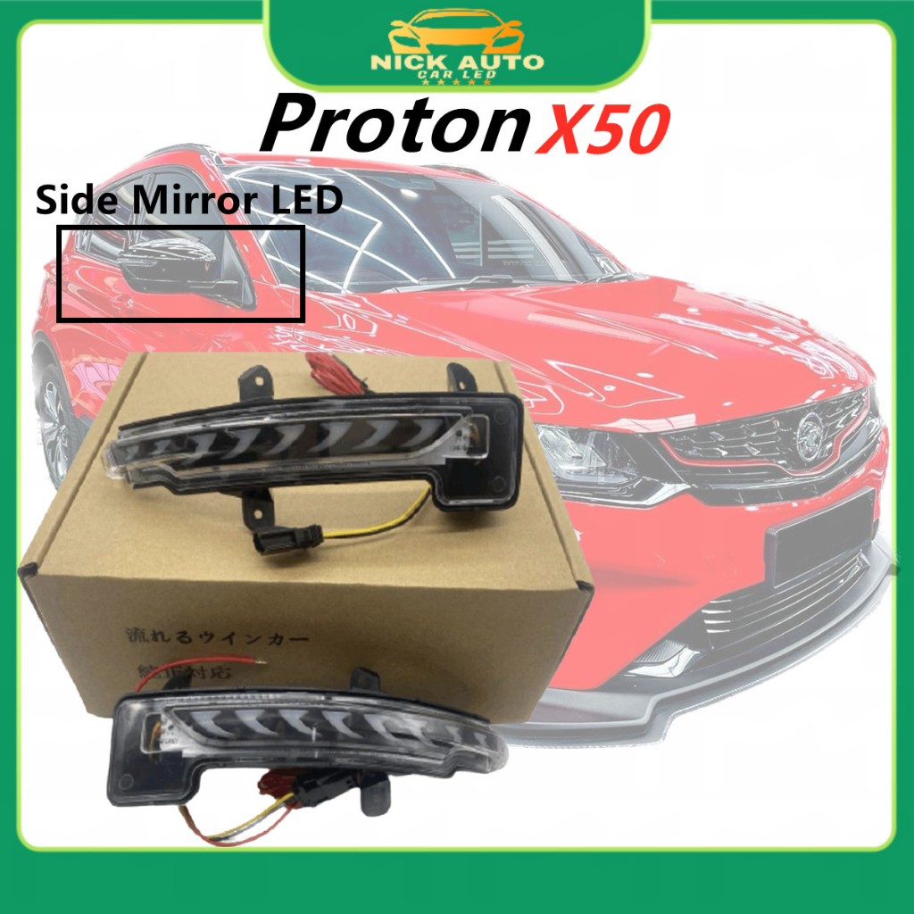 Proton X50 Dynamic Side Mirror Led With Signal Running X50 Shopee