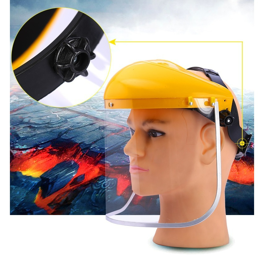 MESIN Full Cover Face Cover Clear Full Face Shield Mask Face Grass