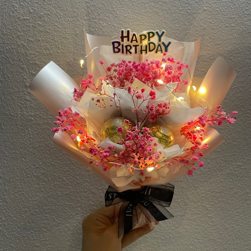 Bouquet Coklat Ferrero Rocher Harijadi Birthday Surprise Dried Baby ...