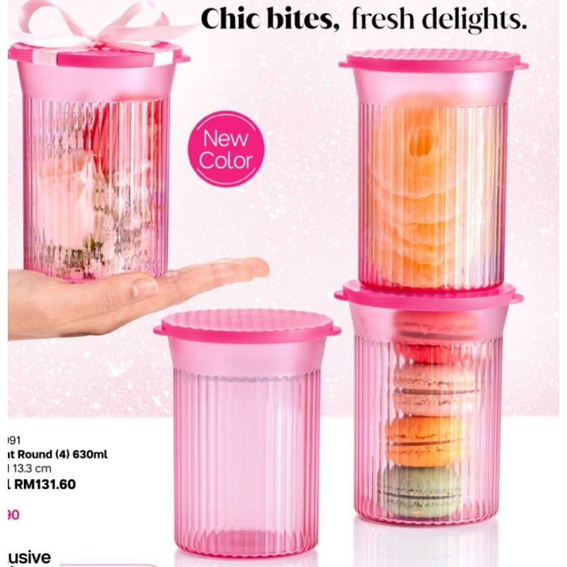 Tupperware Elegant Round (4)630mls | Shopee Philippines