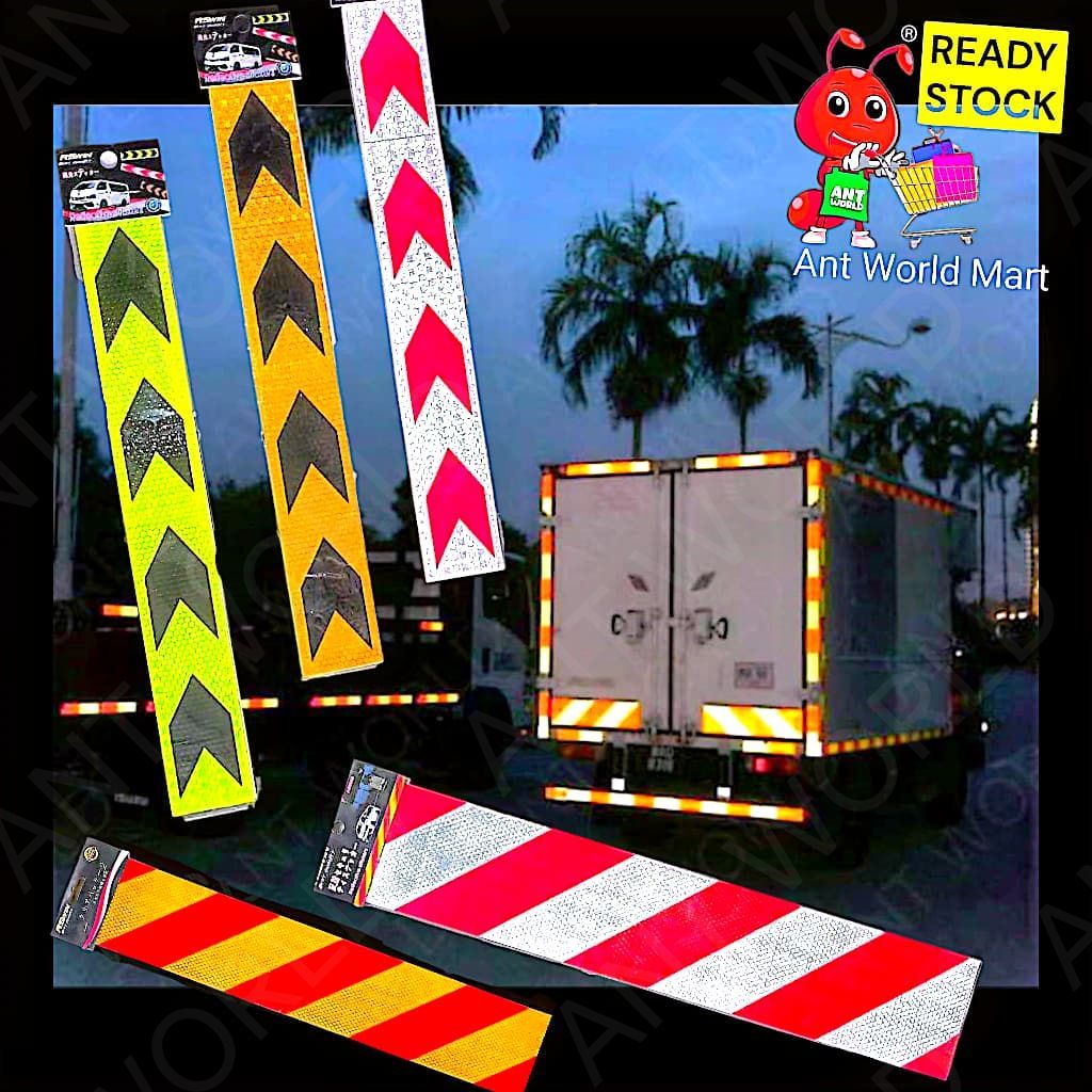 ANTWORLD MART@Reflective Sticker Arrow Marking Truck Lorry Car Safety ...