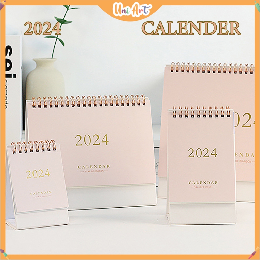 2024 Calendar The Perfect Cute Simple Monthly Calendar With Thick Paper