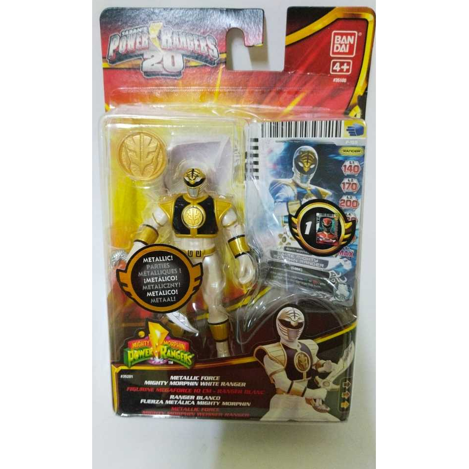 (MIB) Power Rangers Mega Force Metallic Force Mighty Morphin White ...