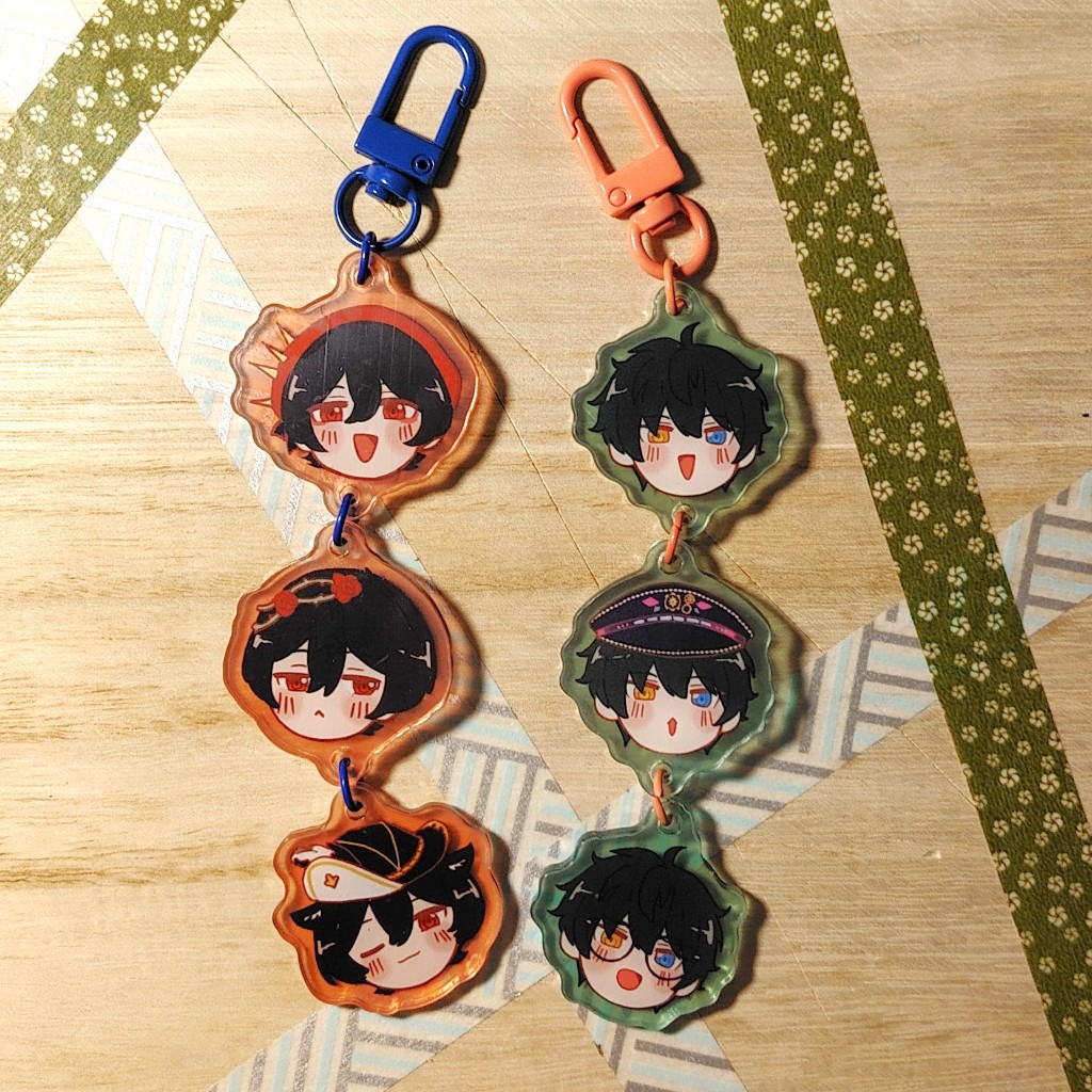 Ensemble Stars!! Ritsu and Mika Linked keychain | Shopee Philippines
