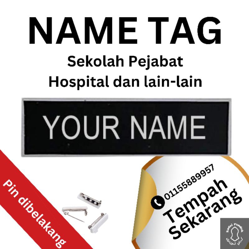 Name tag Kingdom School hospital Army | Shopee Philippines