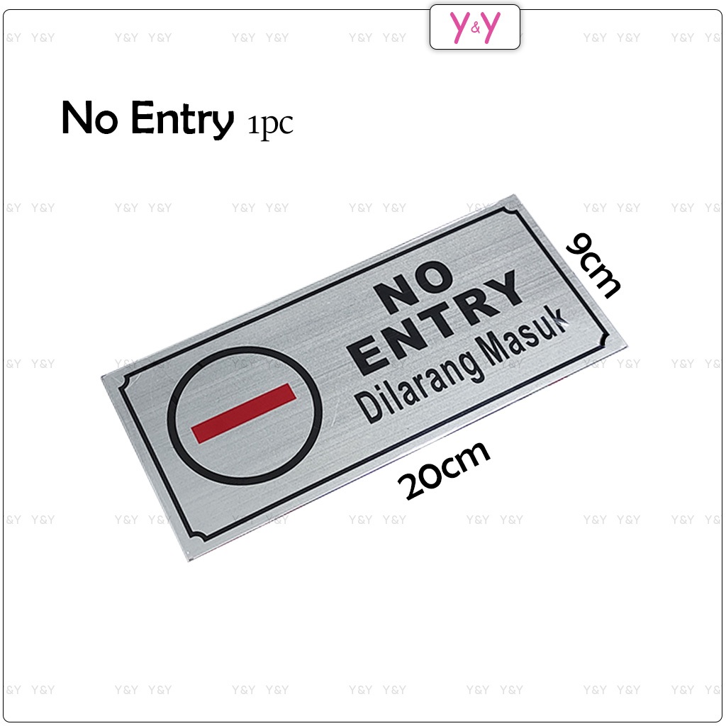 Aluminium Signage / PVC Sticker / No Parking No Smoking No Entry ...