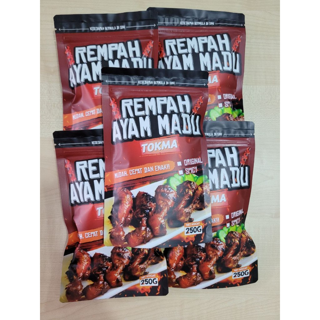 Tokma combo pacakage Honey Chicken Spices 5 pack [250g x 5] Makes ...