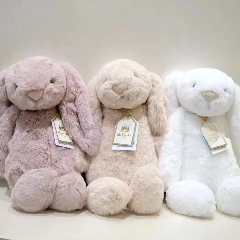 Rabbit Doll Bunny Fluffy Toys Plush Toy Dolls Kids Exchange Jelly Cat Plushie Stuffed Shopee