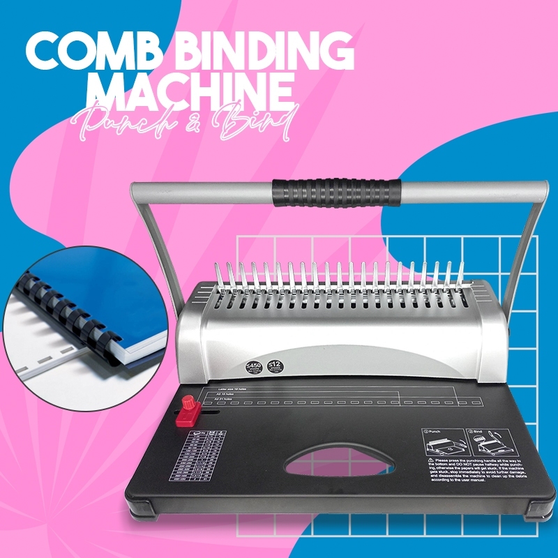 QUAFF Ring Binding Machine A4 Comb Binding Machine/Heavy Duty Binding