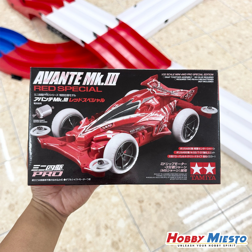 Mini 4WD Tamiya AVANTE Mk.III WHITE SPECIAL - Échelle 1/32 - Neuf Sous Blister - Réf. 95469