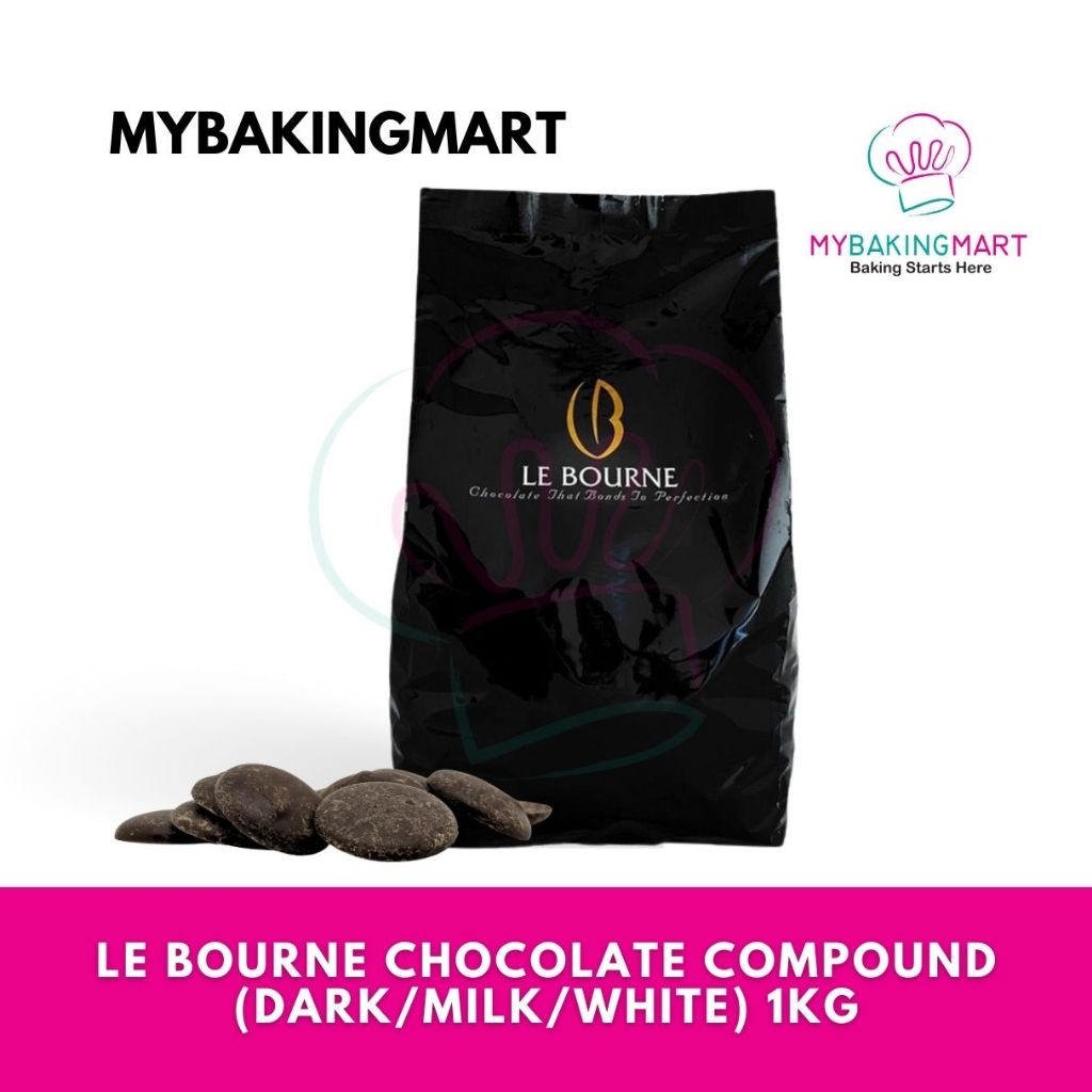 Le Bourne Chocolate Compound Coins (dark   Milk   White) 1kg - Halal 