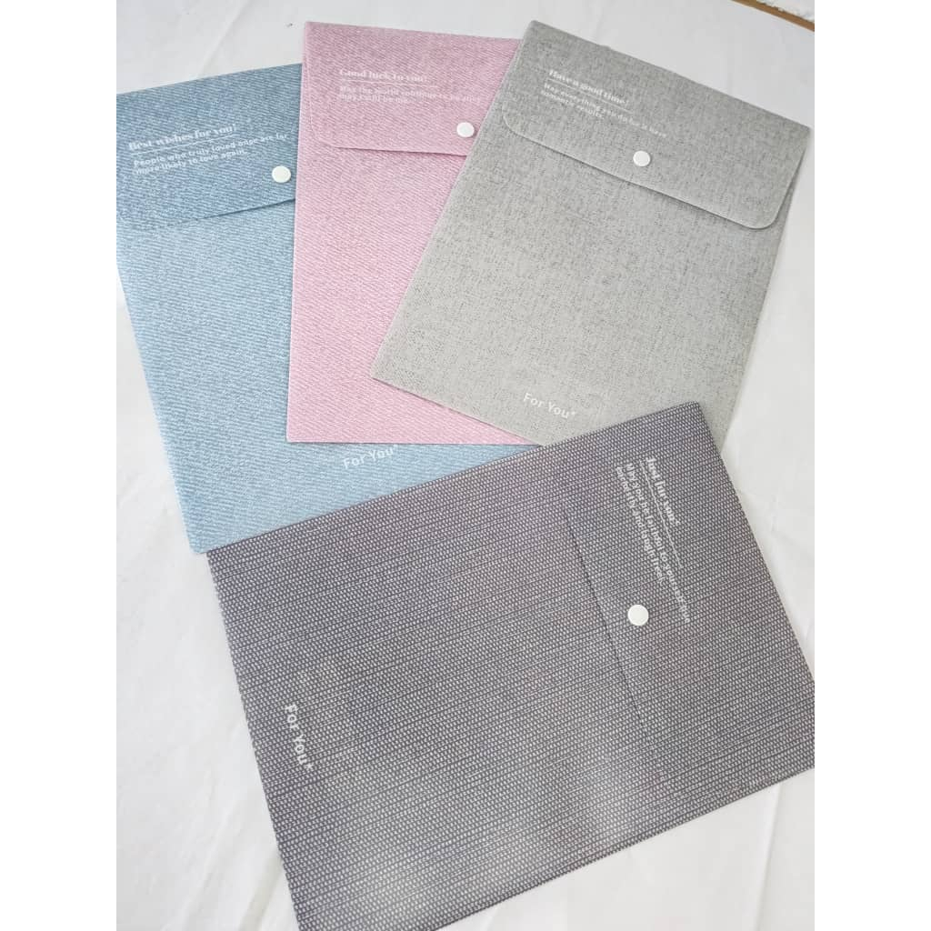 A4 Fancy Solid Colour Portrait Button File | Shopee Philippines