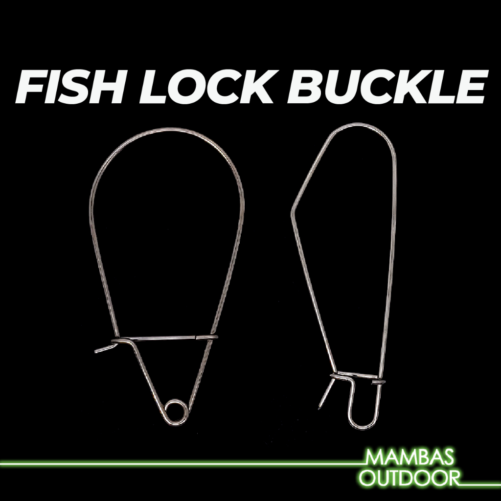 Fish Lock Buckle 6cm / 8cm Stainless Steel Fishing Pancing Gari Ikan ...