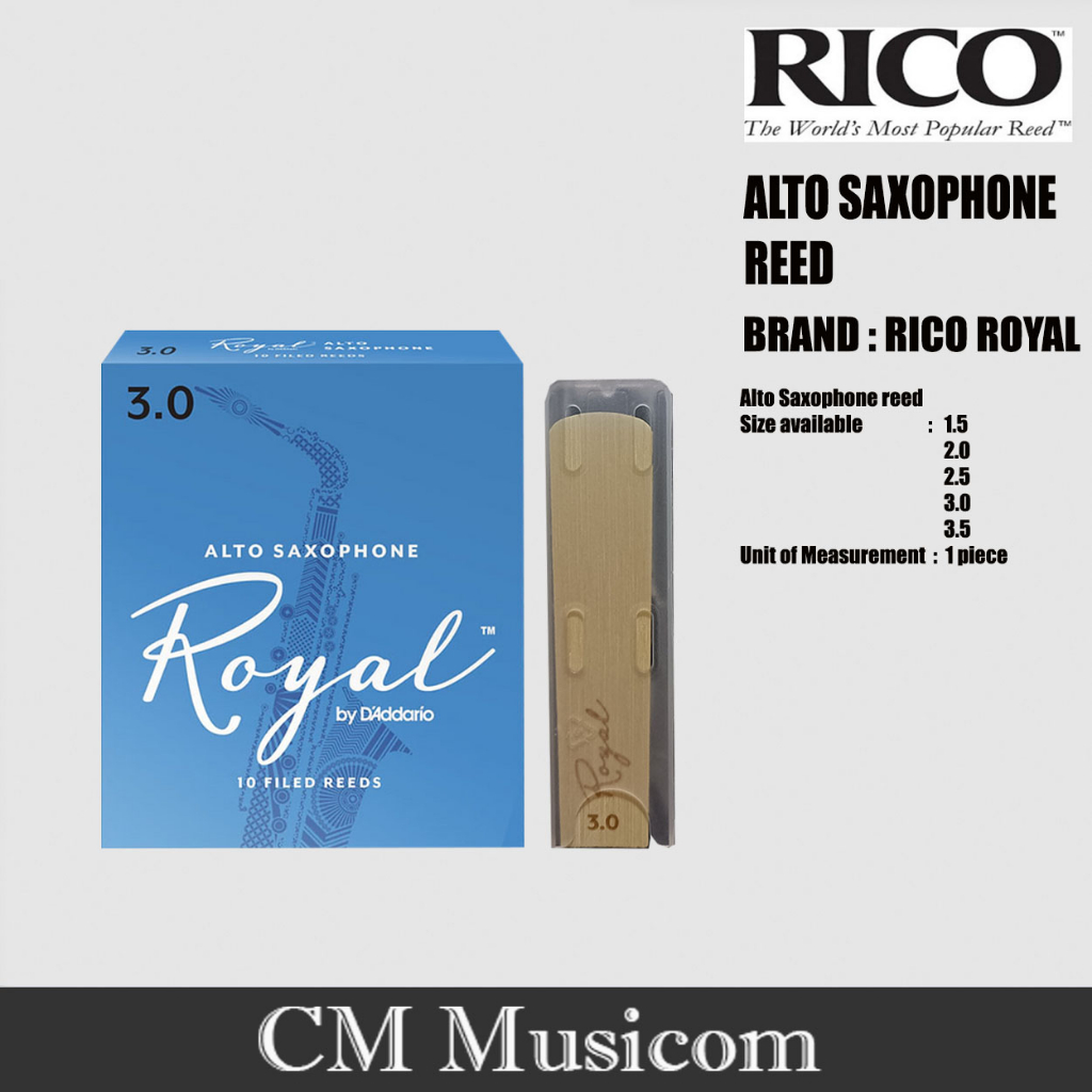 Alto Saxophone Reed 2.5/3.0 (Rico Royal) Piece Shopee Philippines