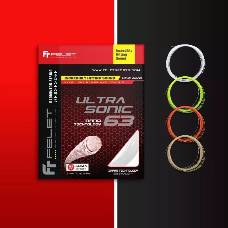 FELET ULTRA SONIC 63 (1pcs) Badminton String by Felet | Shopee Philippines