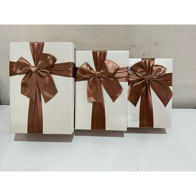 Rectangle SHAPE BOX ~[BLUE & BROWN]/SHAPE Gift BOX, | Shopee Philippines