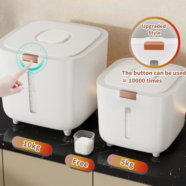Airtight Rice Storage Box Used Rice Storage Box Save Rice Rice Bucket