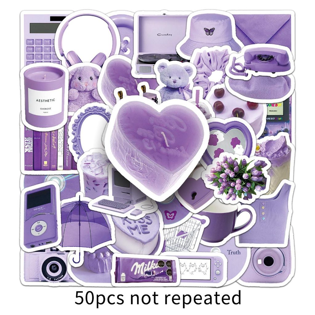 Cute colour full Sticker 50Pcs | Shopee Philippines
