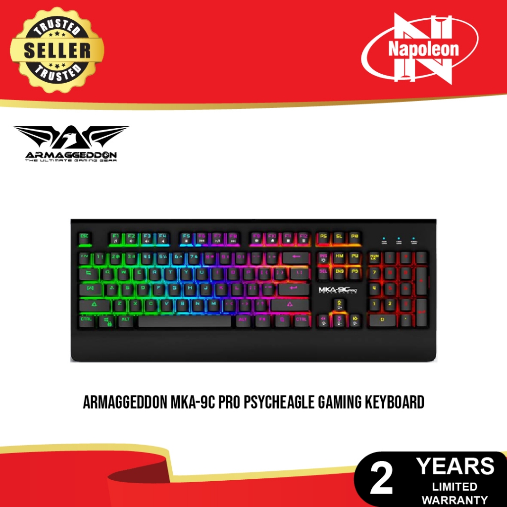 ARMAGGEDDON MKA-9C PRO PSYCHEAGLE GAMING KEYBOARD | Shopee Philippines