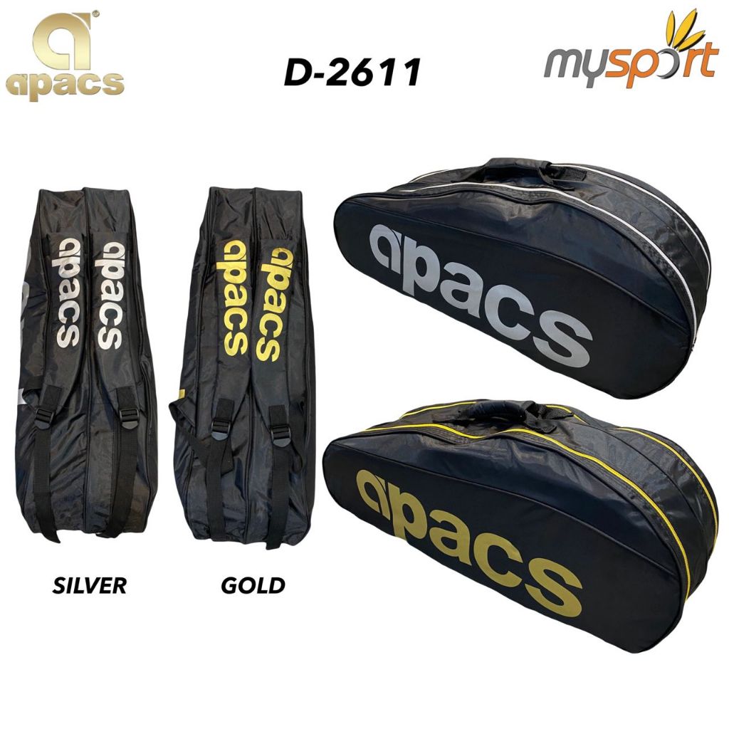 Apacs Double Zips Racket Bag Apacs Badminton Bag 2613 | Shopee Philippines