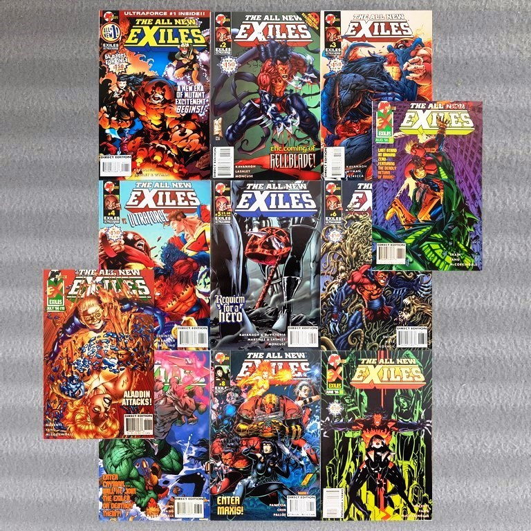 Exiles 11/11 (Complete Set) 3rd Series (Malibu/Ultraverse/Marvel Comics ...