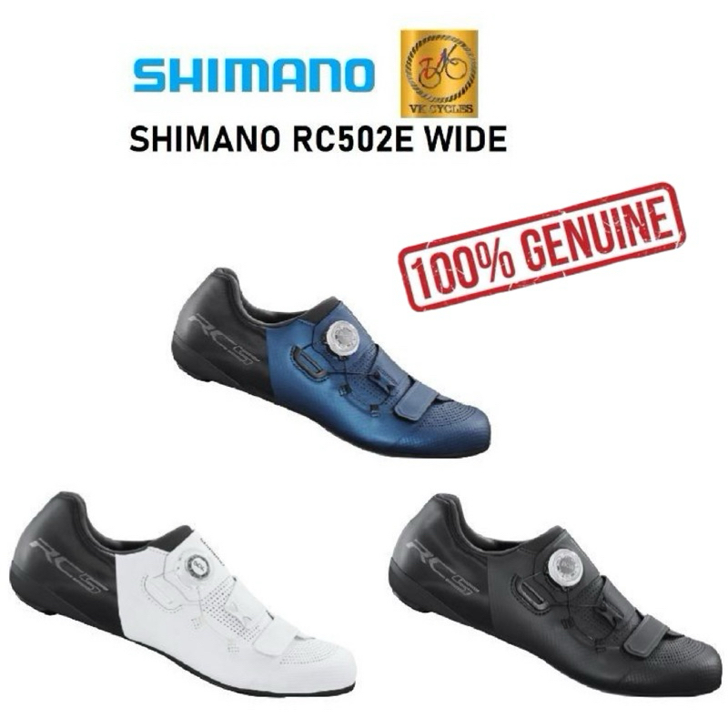 SHIMANO SH-RC502E RC502 RC5 Road Bike Shoe (WIDE) 38 39 40 41 42 43 44 45  46 47 48 49 BLACK WHITE BLUE VK