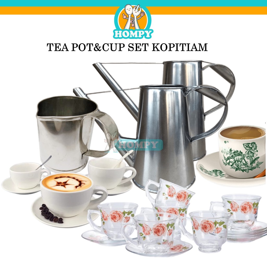 Kopitiam Coffee Pot Coffee Mug Cup Set Kopitiam Shopee Philippines