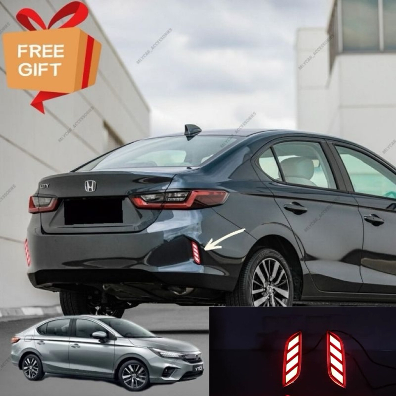 HONDA CITY GN2 REAR BUMPER REFLECTOR LIGHT HONDA CITY | Shopee Philippines