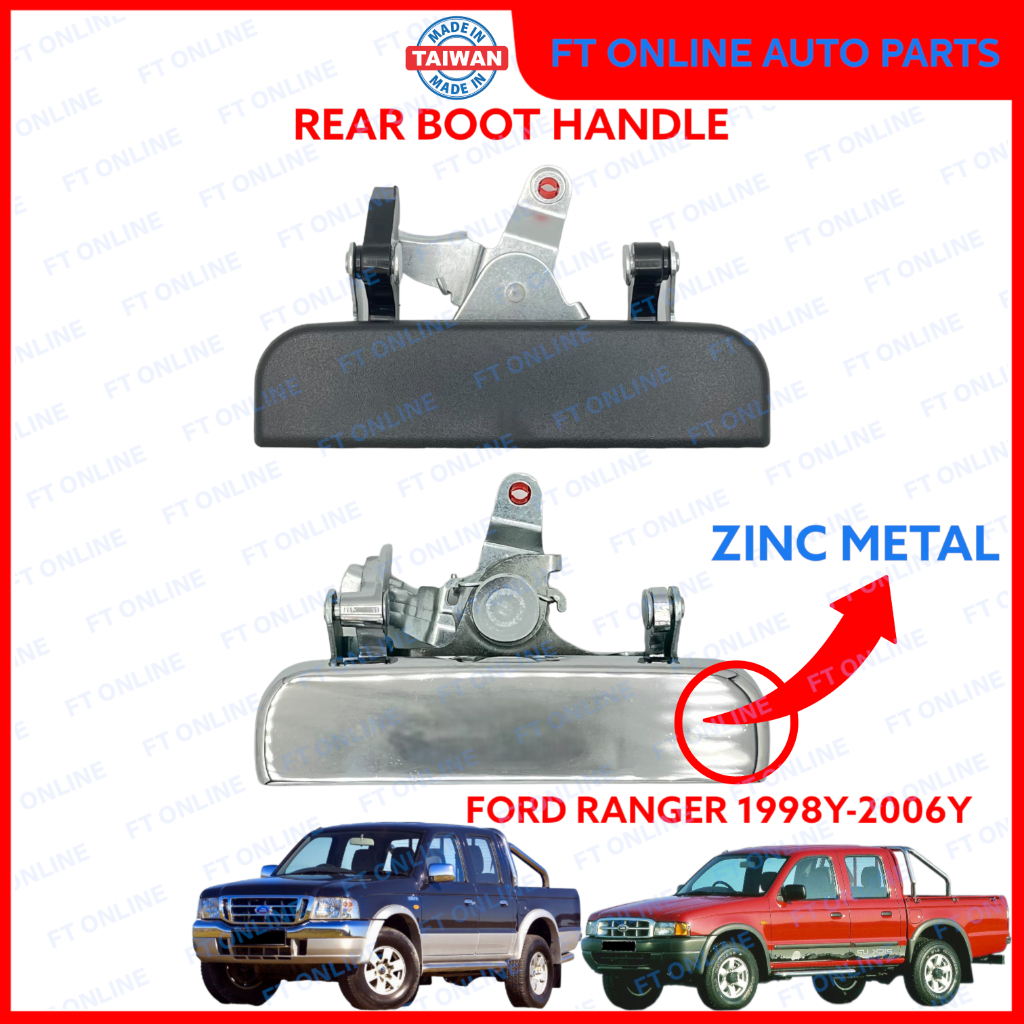 FORD RANGER 1998-2006 HANDLE TAILGATE REAR BOOT BONNET DOOR PLASTIC ...