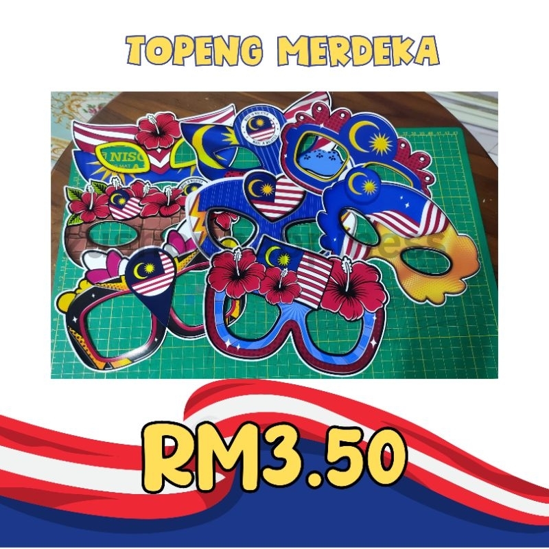 topeng merdeka 2024 free size Not for Sabah and Sarawak | Shopee ...