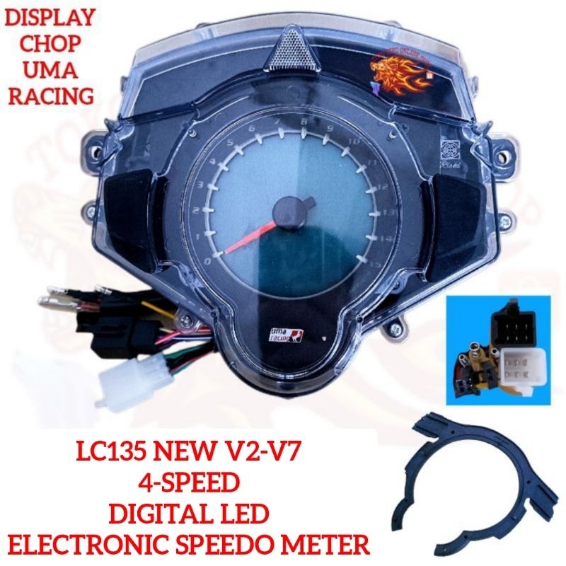 (CLEAR) YAMAHA LC135 NEW 4S V2 V3 V4 V5 V6 V7 DIGITAL LED RACING ...
